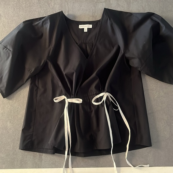 Banana Republic Cotton Poplin Cinch-waist Top - Picture 2 of 8